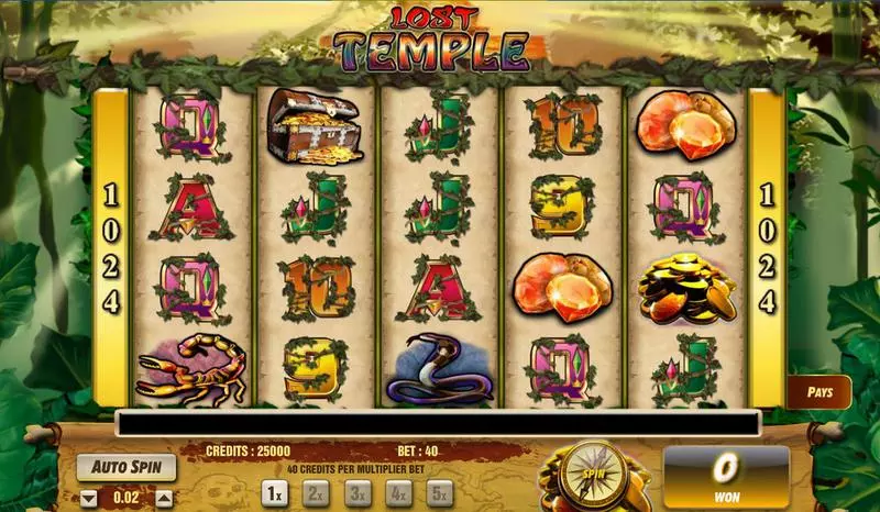 Lost Temple Fun Slot Game made by Amaya with 5 Reel and 1024 Way
