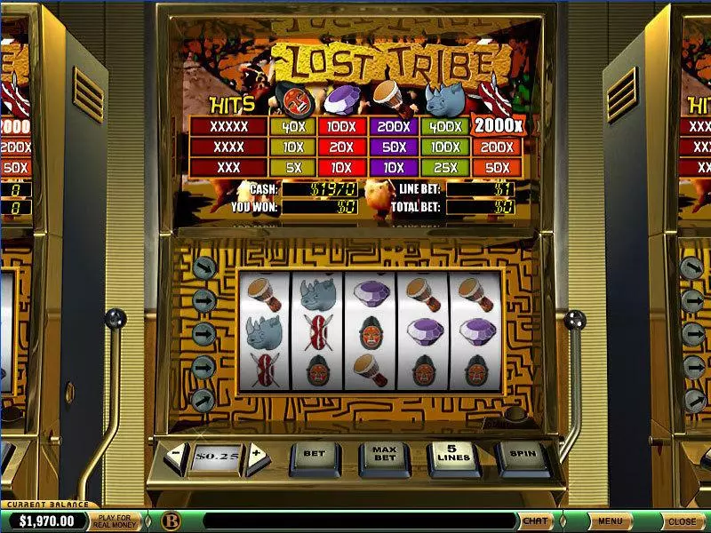 Lost Tribe Fun Slot Game made by PlayTech with 5 Reel and 5 Line