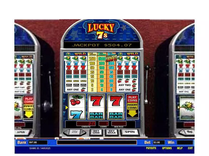 Lucky 7's 1 Line Fun Slot Game made by Parlay with 3 Reel and 1 Line