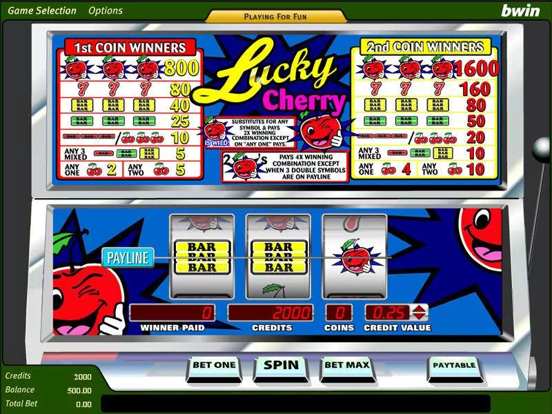 Lucky Cherry Fun Slot Game made by Amaya with 3 Reel and 1 Line