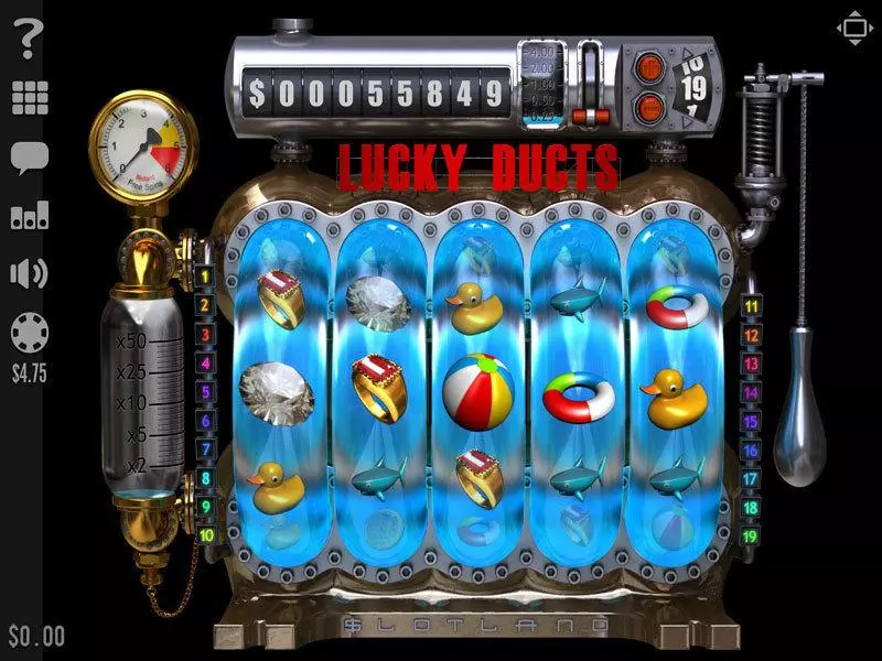 Lucky Ducts Fun Slot Game made by Slotland Software with 5 Reel and 19 Line