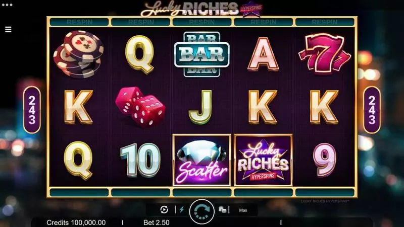 Lucky Riches Fun Slot Game made by Microgaming with 5 Reel and 243 Line