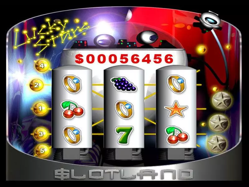 Lucky Stars Fun Slot Game made by Slotland Software with 3 Reel and 5 Line