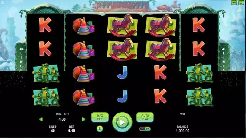 Lucky Xmas Fun Slot Game made by Booongo with 5 Reel and 40 Line