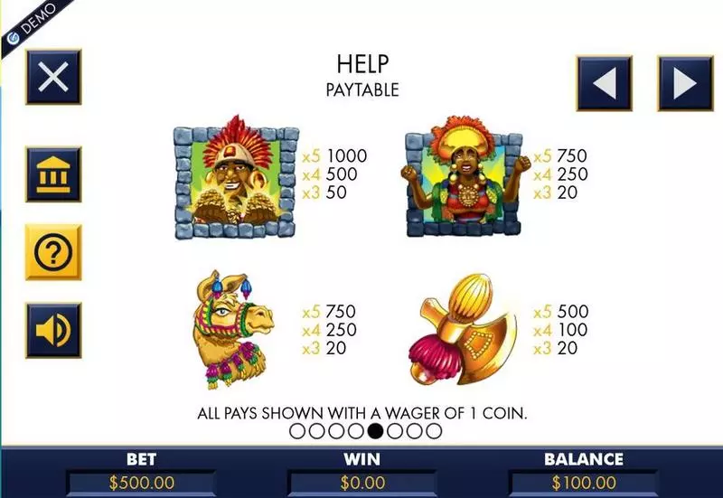 Machu Picchu Gold Fun Slot Game made by Genesis with 5 Reel and 50 Line
