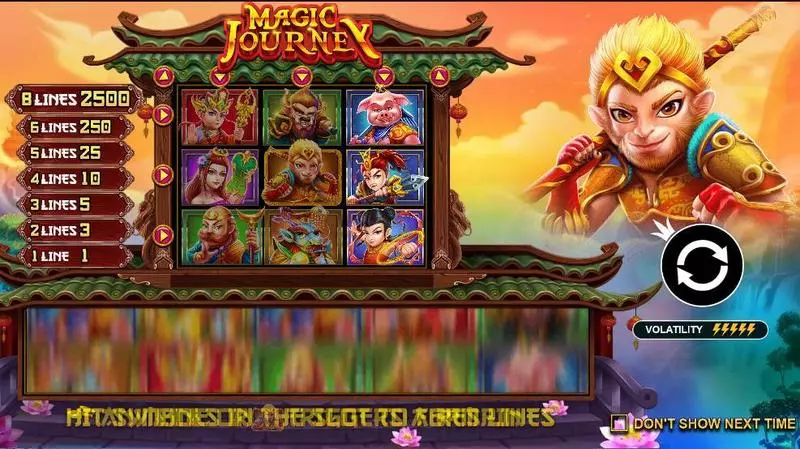 Magic Journey Fun Slot Game made by Pragmatic Play with 3 Reel and 8 Line