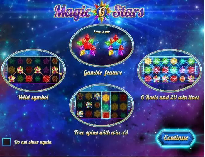 Magic Stars 6 Fun Slot Game made by Wazdan with 6 Reel and 20 Line