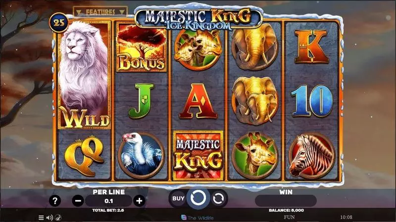 Majestic King- Ice Kingdom Fun Slot Game made by Spinomenal with 5 Reel and 20 Line