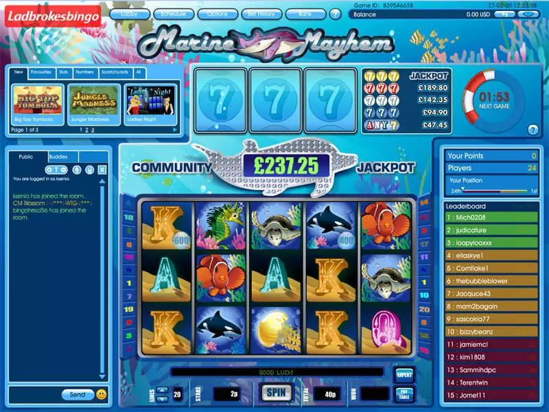 Marine Mayhem Fun Slot Game made by Virtue Fusion with 5 Reel and 20 Line