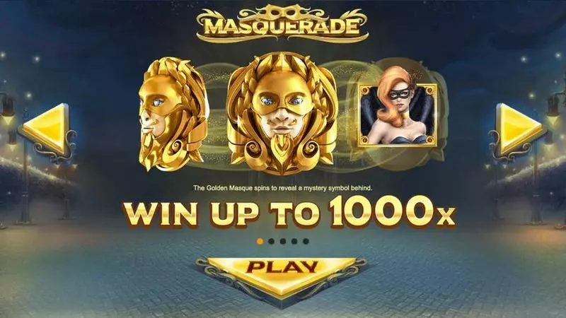 Mascquerade Fun Slot Game made by Red Tiger Gaming with 5 Reel and 20 Line