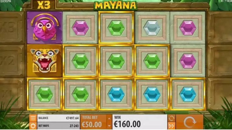 Mayana Fun Slot Game made by Quickspin with 5 Reel and 243 Line