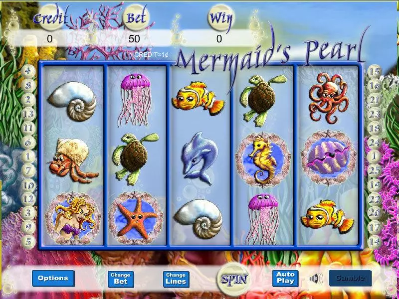 Mermaid Magic Fun Slot Game made by Player Preferred with 5 Reel and 25 Line