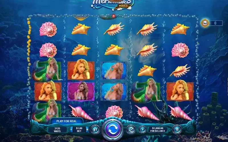Mermaid's Pearls Fun Slot Game made by RTG with 5 Reel and 3125 Way