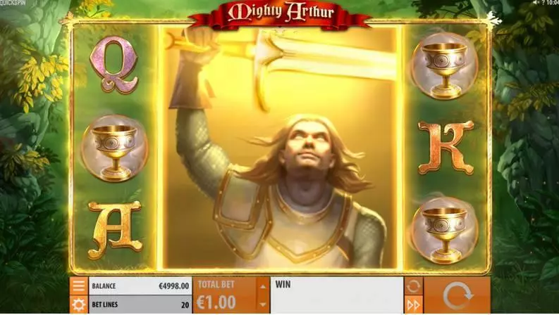 Mighty Arthur Fun Slot Game made by Quickspin with 5 Reel and 20 Line