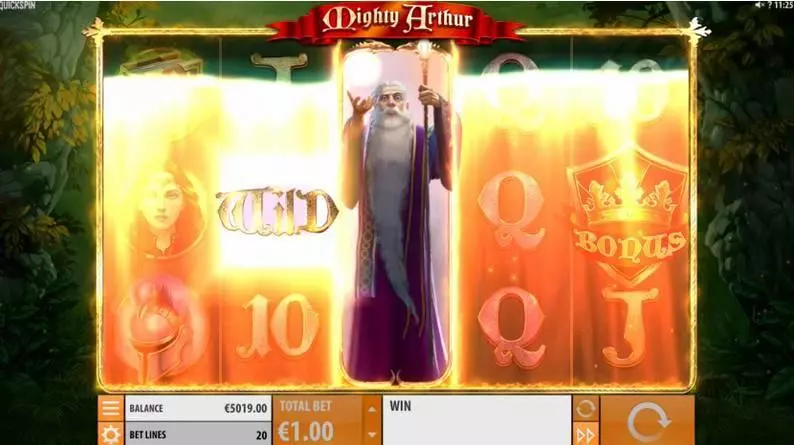Mighty Arthur Fun Slot Game made by Quickspin with 5 Reel and 20 Line