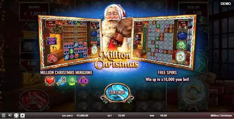 Million Christmas Fun Slot Game made by Red Rake Gaming with 6 Reel and 1000000 Way
