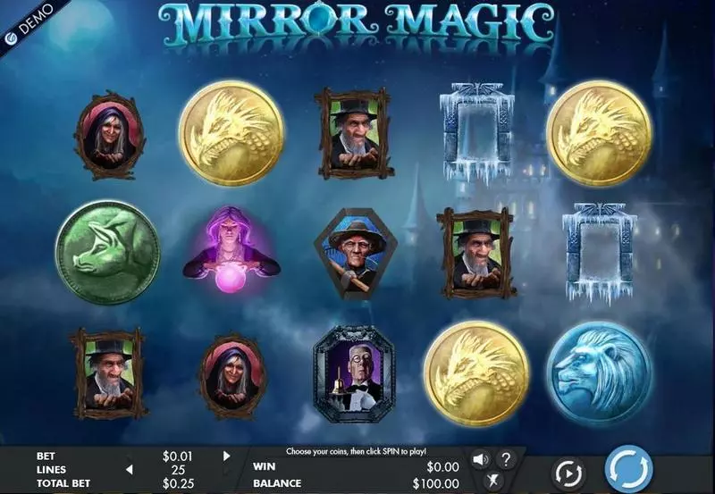 Mirror Magic Fun Slot Game made by Genesis with 5 Reel and 25 Line