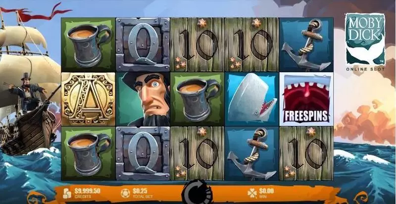 Moby Dick Fun Slot Game made by Microgaming with 5 Reel and 25 Line