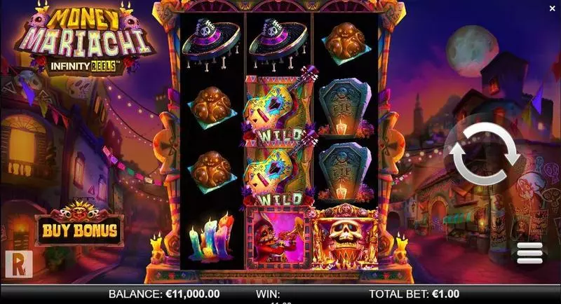 Money Mariachi Infinity Reels Fun Slot Game made by ReelPlay with 3 Reel and Infinity