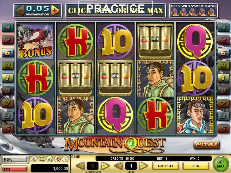 Mountain Quest Fun Slot Game made by GTECH with 5 Reel and 9 Line