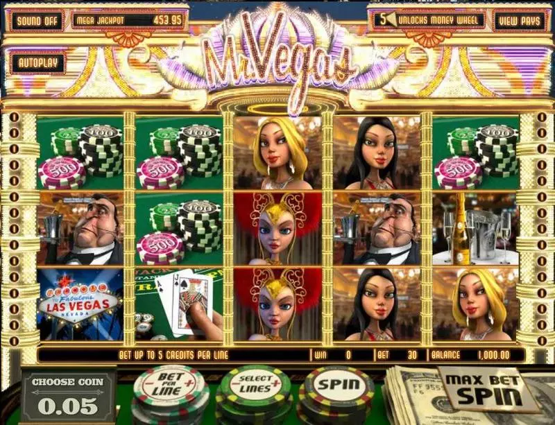 Mr Vegas Fun Slot Game made by BetSoft with 5 Reel and 30 Line