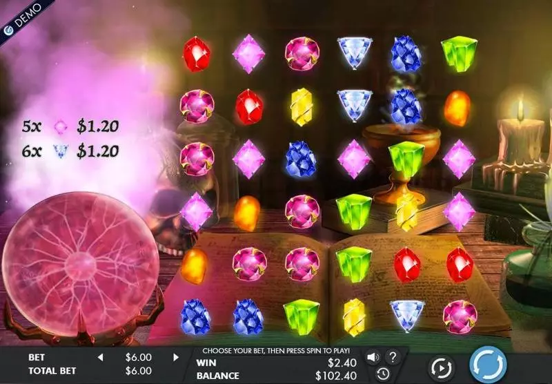 Mysterious Gems Fun Slot Game made by Genesis with 6 Reel 
