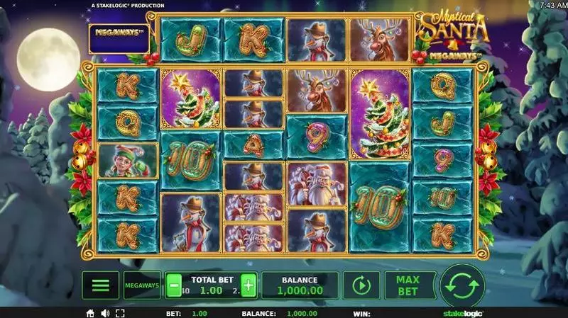 Mystical Santa Megaways Fun Slot Game made by StakeLogic with 6 Reel and 117649 Lines