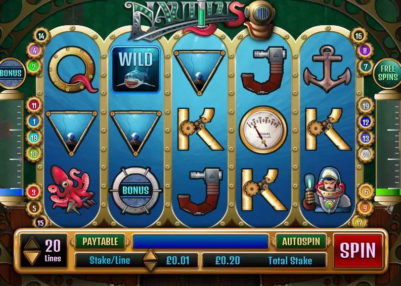 Nautilus Fun Slot Game made by Wagermill with 5 Reel and 20 Line