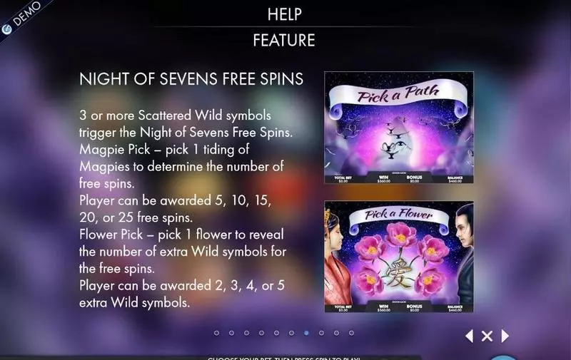 Night of Sevens Fun Slot Game made by Genesis with 5 Reel and 25 Line