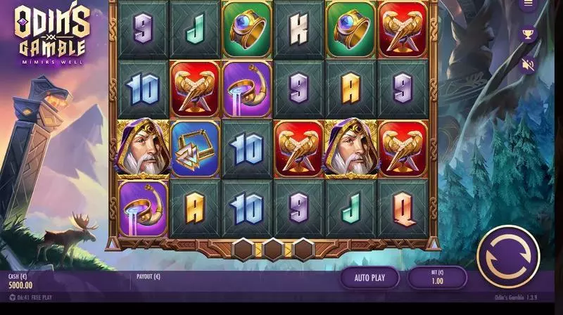 Odin’s Gamble Fun Slot Game made by Thunderkick with 6 Reel and 466 Ways