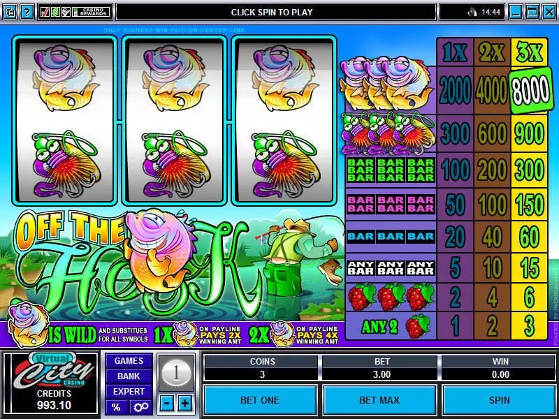 Off the Hook Fun Slot Game made by Microgaming with 3 Reel and 1 Line