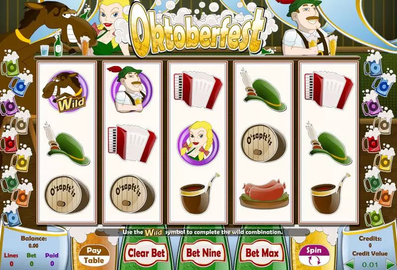 Oktoberfest Fun Slot Game made by Amaya with 5 Reel and 9 Line