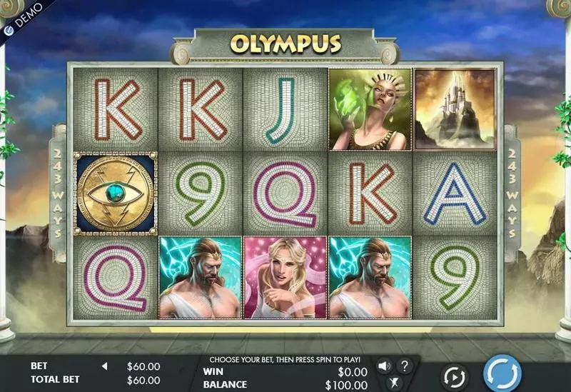 Olympus Fun Slot Game made by Genesis with 5 Reel and 243 Line