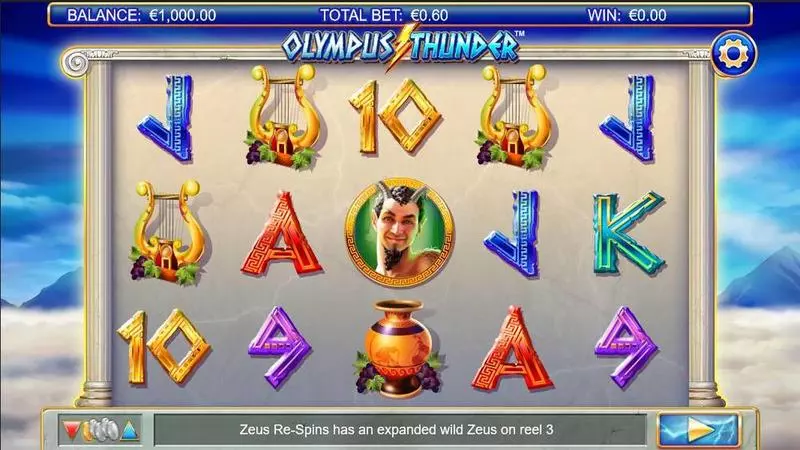 Olympus Thunder Fun Slot Game made by Nyx Interactive with 5 Reel and 20 Line
