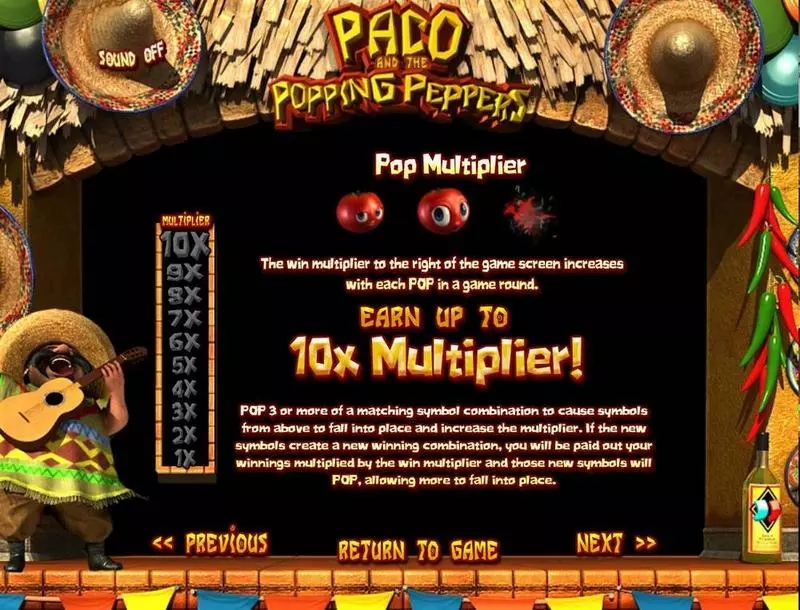 Paco & P. Peppers Fun Slot Game made by BetSoft with 5 Reel and 30 Line