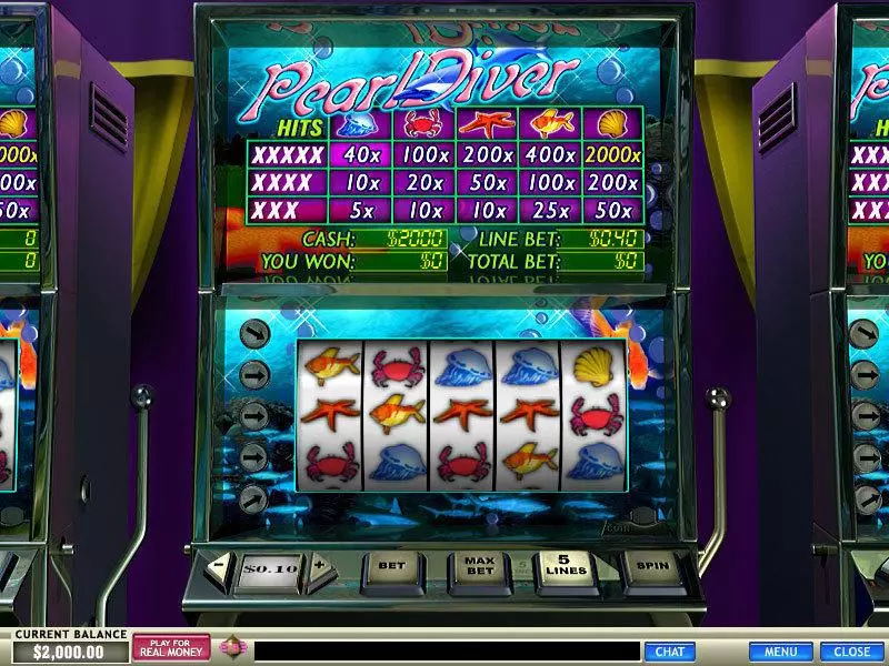 Pearl Diver Fun Slot Game made by PlayTech with 5 Reel and 5 Line