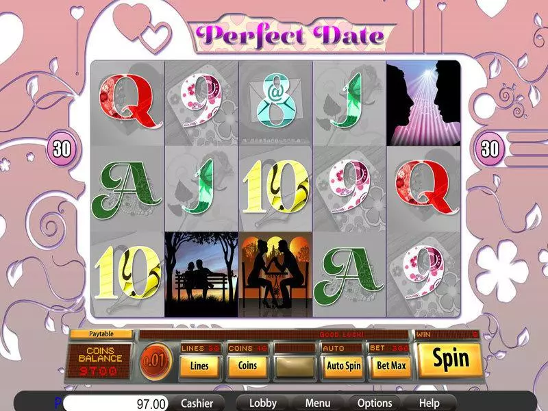 Perfect Date Fun Slot Game made by Saucify with 5 Reel and 30 Line
