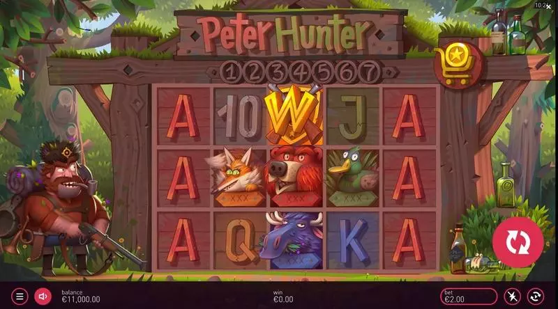 Peter Hunter Fun Slot Game made by Peter&Sons with 5 Reel and 20 Line