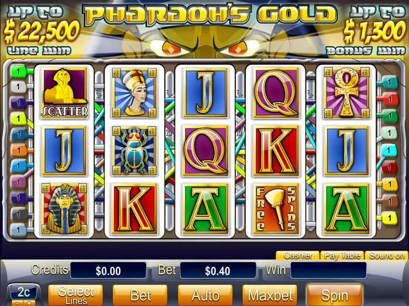 Pharaoh's Gold Fun Slot Game made by Byworth with 5 Reel and 20 Line
