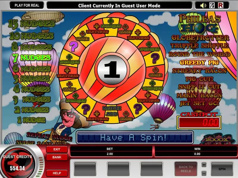 Phileas Hog Fun Slot Game made by Microgaming with 3 Reel and 5 Line