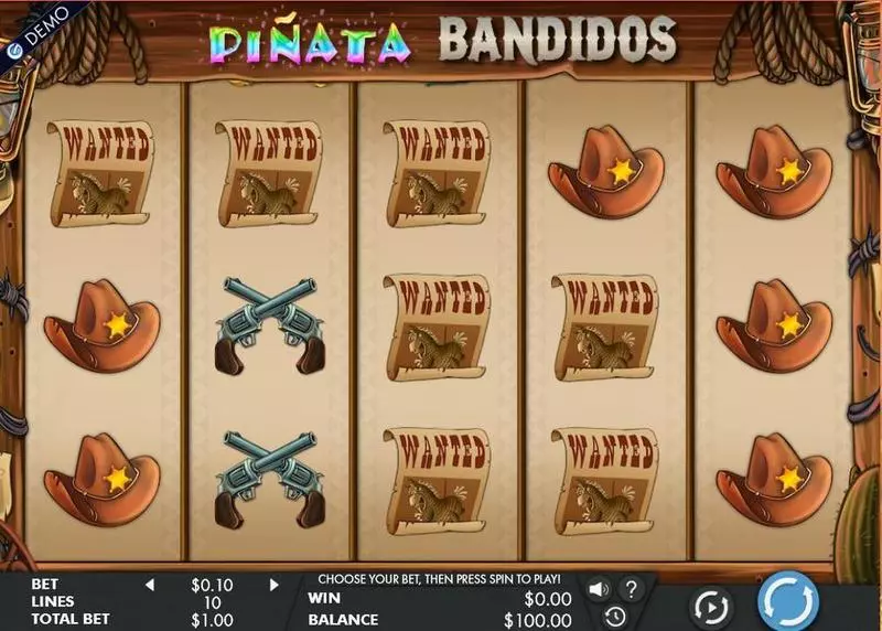 Pinata Bandidos Fun Slot Game made by Genesis with 5 Reel and 10 Line