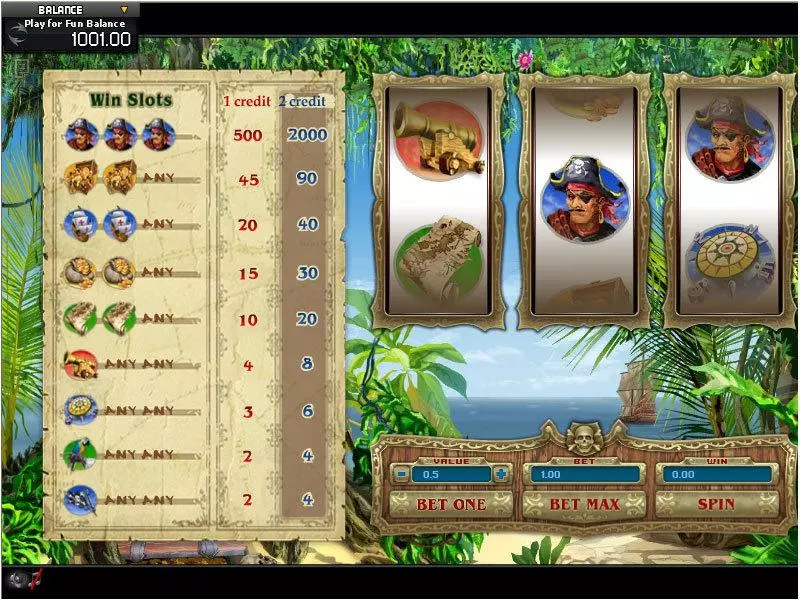 Pirate Fun Slot Game made by GamesOS with 3 Reel and 1 Line