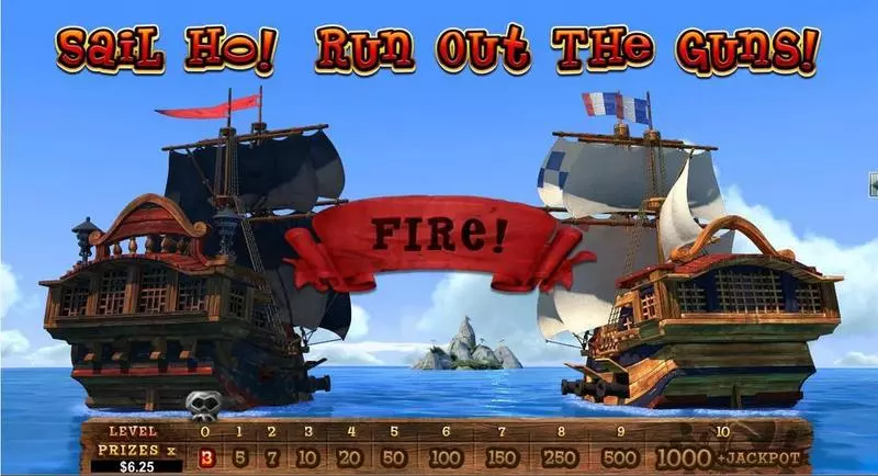 Pirate Isle - 3D Fun Slot Game made by RTG with 5 Reel and 25 Line