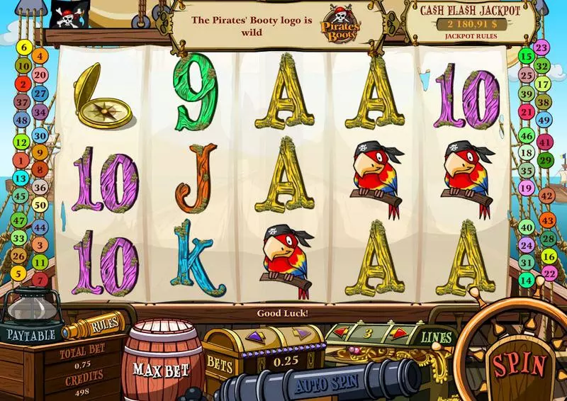 Pirates' Booty Fun Slot Game made by bwin.party with 5 Reel and 50 Line