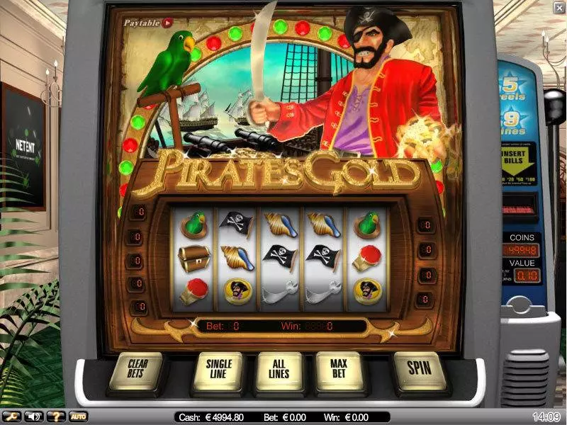 Pirates Gold Fun Slot Game made by NetEnt with 5 Reel and 9 Line