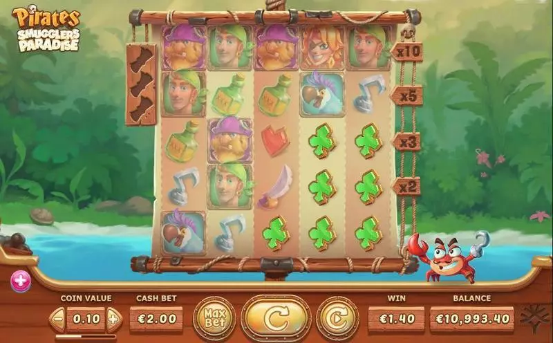Pirates - Smugglers Paradise Fun Slot Game made by Yggdrasil with 5 Reel 