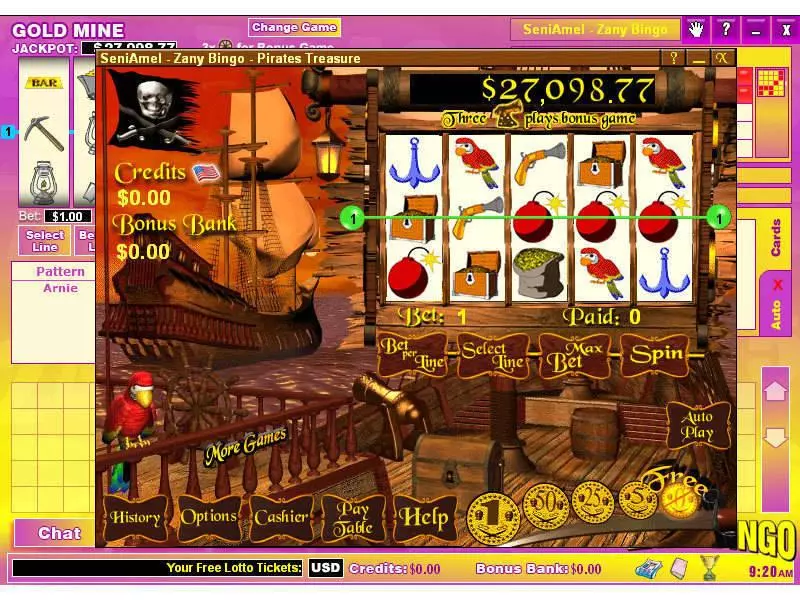 Pirate's Treasure Fun Slot Game made by Byworth with 5 Reel and 5 Line