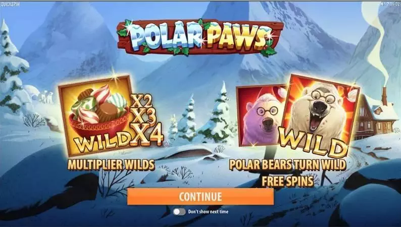 Polar Paws Fun Slot Game made by Quickspin with 5 Reel and 25 Line
