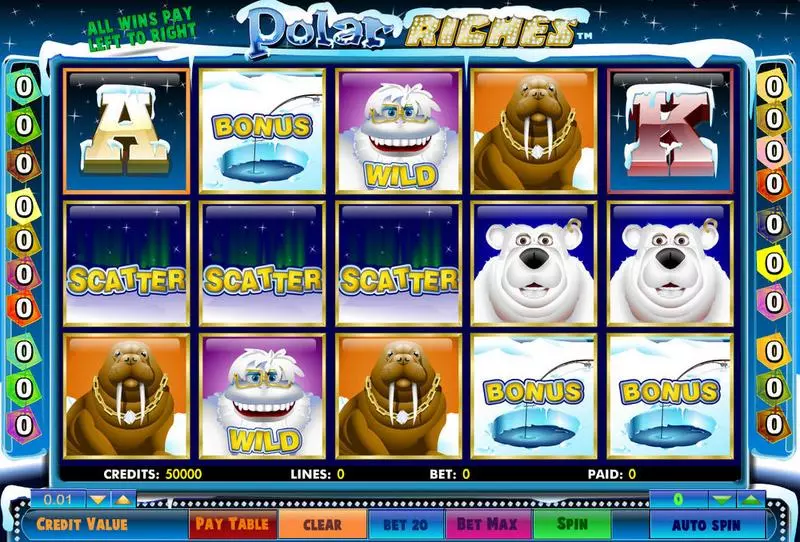 Polar Riches  Fun Slot Game made by Amaya with 5 Reel and 20 Line