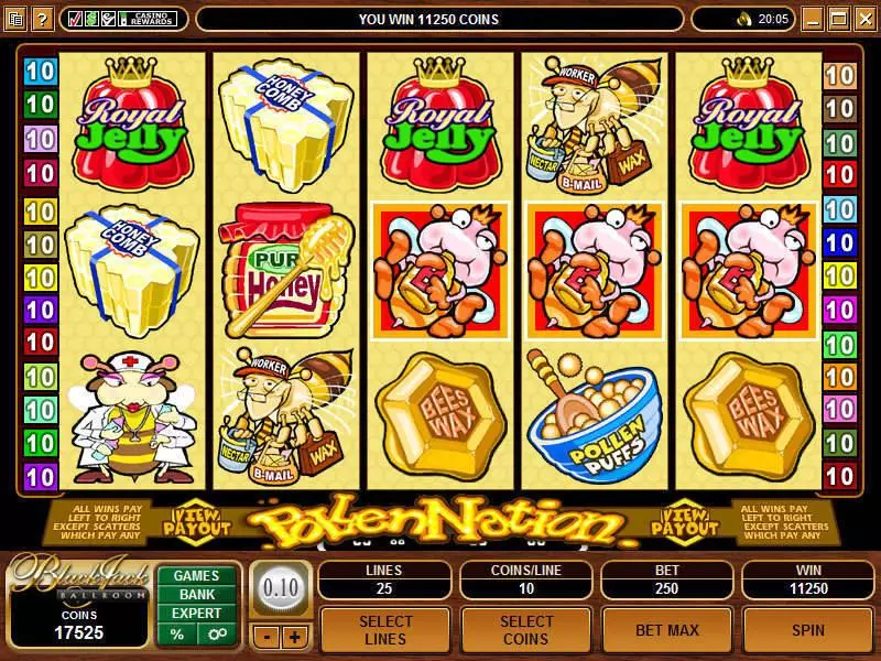 Pollen Nation Fun Slot Game made by Microgaming with 5 Reel and 25 Line